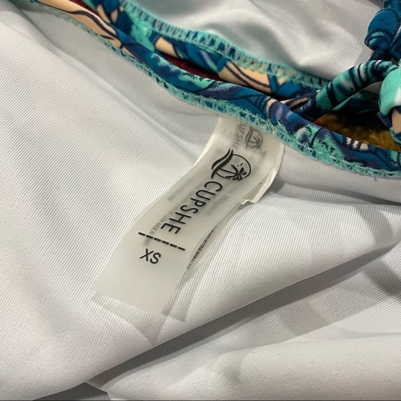 3/$20 CUPSHE Leaves Print Lace-Up Bikini Set - Picture 4 of 4